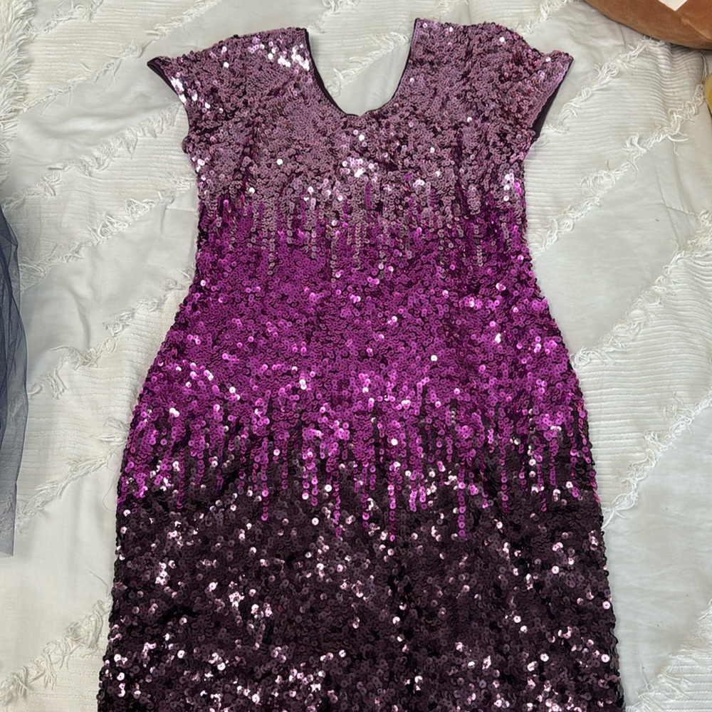 Womens Maner Sequin Dress
